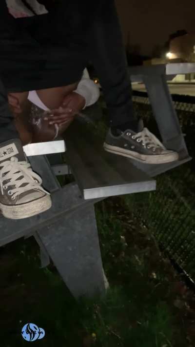 Blasting it off the bleachers