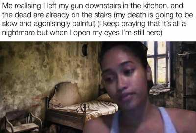 Fingers crossed I pass out quickly from the shock