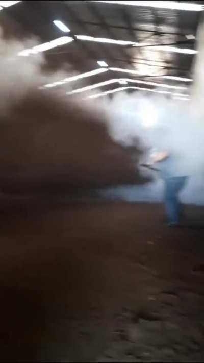 Pressurized tank getting released
