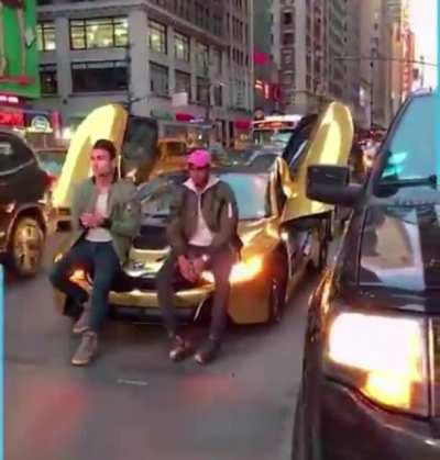 parking in the middle of traffic