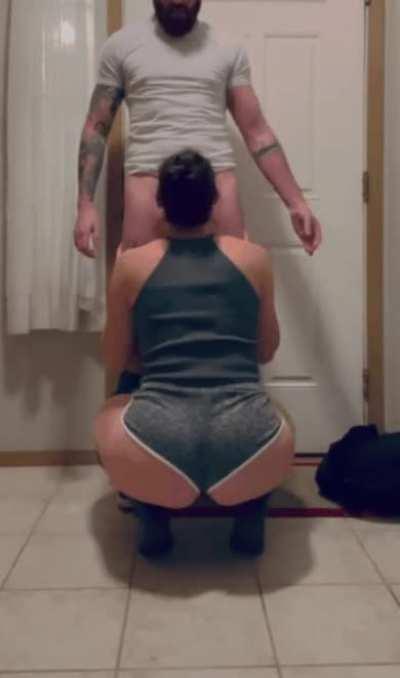 I love greeting him at the door when he gets home