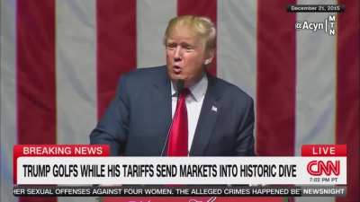 CNN put together clips of Trump complaining about Democratic presidents playing golf