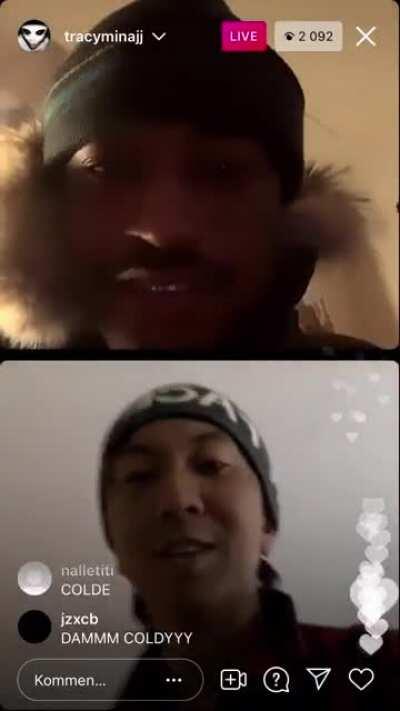 Coldy showed up like this outta nowhere in Tracy’s live