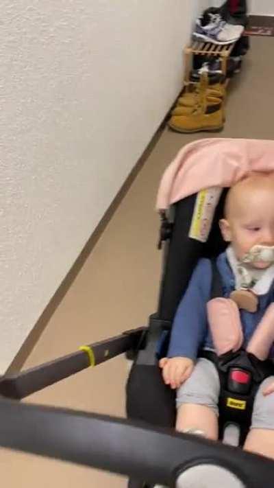 Our daily trip to daycare