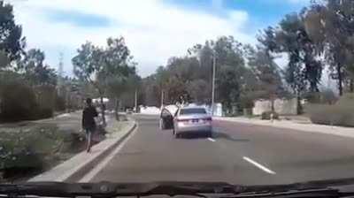 Didn't even have the decent to put the handbrake on