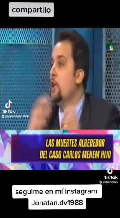 La misteriosa muerte del hijo de Menem, Presidente de la Nacion en funciones al momento del deceso.