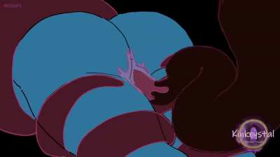 Sticky Threads, handgag fuck