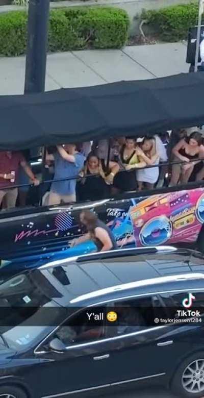 Throw a can at a car, get one back in the face