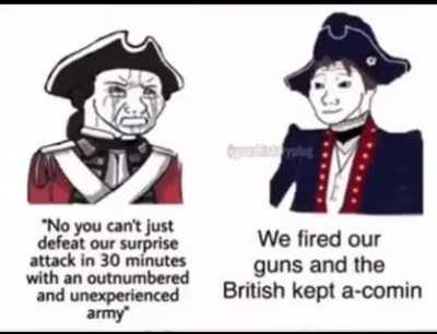 In 1814 we took a lil' drip 😎