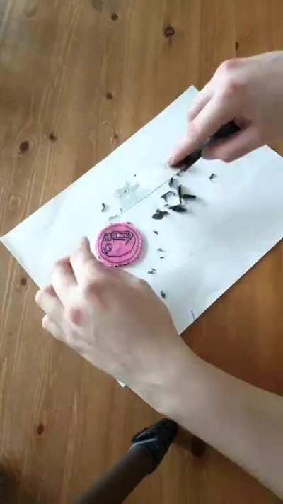 Dropped some candle wax on top. Needs some more surface work but I would say it's a success.