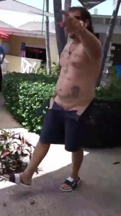 Man hits a woman, he pays for it