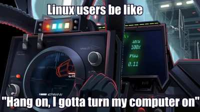 Linux users be like