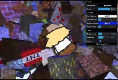 Simulator of Amelia in Minecraft hell