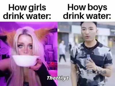 how boys with 100+ social credits drink