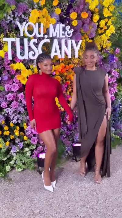 Halle and Chloë at the special screening for 'You, Me & Tuscany' | IG reel (Apr. 3, 2026)