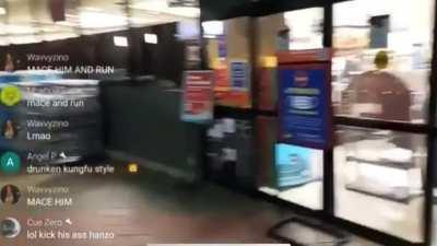 Streamer maces random guy on the street then tries to get him arrested