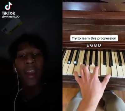 Casual piano practice