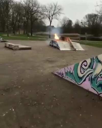 God doesn't like vandalism