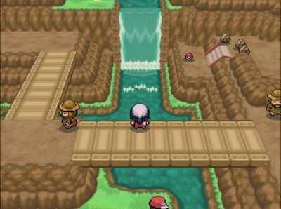 Waterfall + Camera combo (Gen 5 Sinnoh)