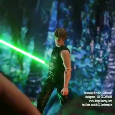 Thing attacks Luke, in this fun animation.