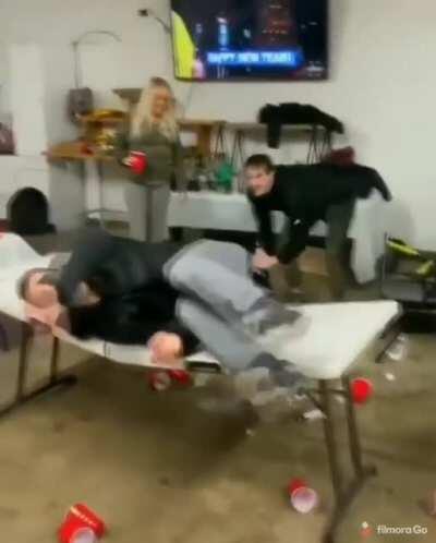 to smash the table