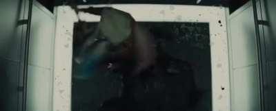 Lucky extra gets to dry hump Margot Robbie in booty shorts in Suicide Squad