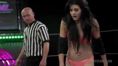 Heather Holms stomped in the crotch by Empress Azumi