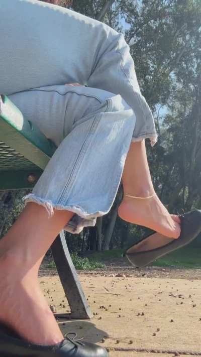Would you trip if you saw me dangling my flats like this?