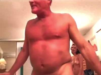 After Ann Marie Rios is done draining Randy West (in a very hot scene), they chit chat and he gets her a towel to go clean up in the bathroom. 