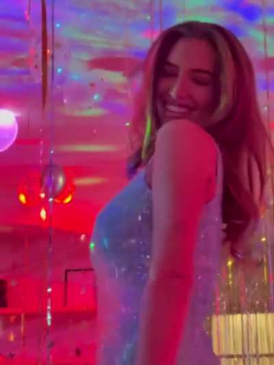 Anastasia in blue outfit - IG January 2026
