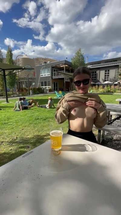 Sneaky flash at the brewery (;