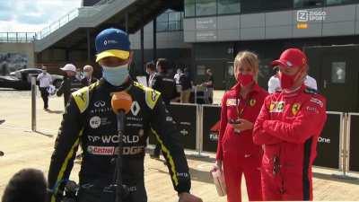 [Ziggo Sport] Daniel Ricciardo reacts to his bet with Dutch TV reporter