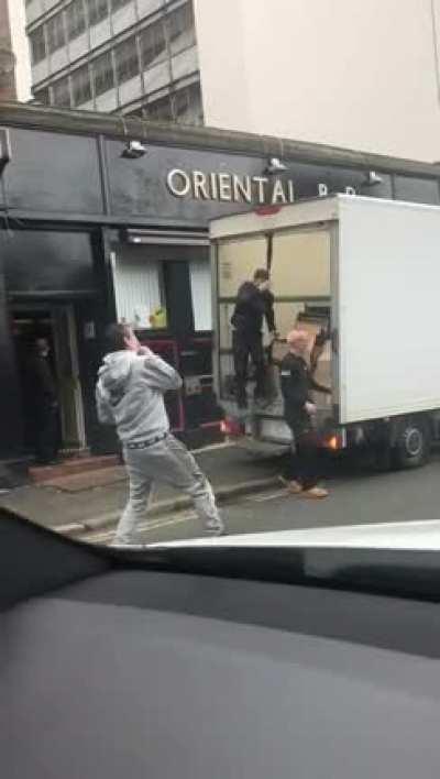 The backwards moon walk