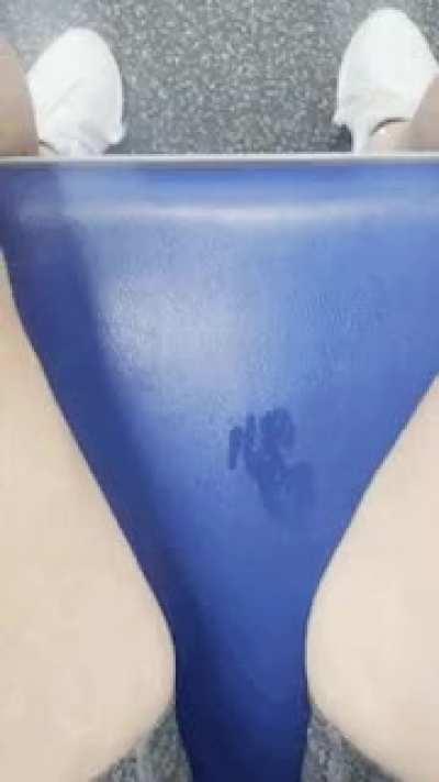 Another day, another gym wet spot…