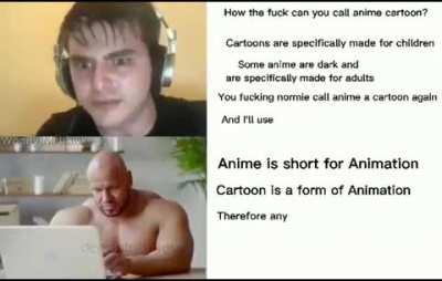 anime is a cartoon