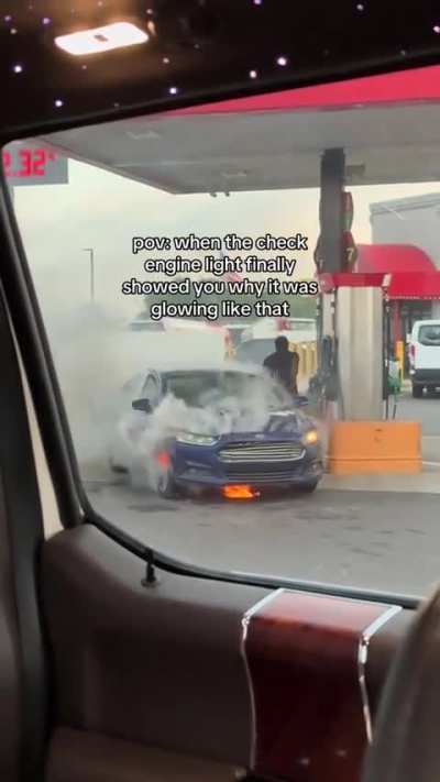 This car's hot at the worst place possible