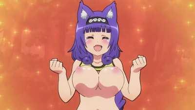 Huge boob drop [Futoku No Guild]