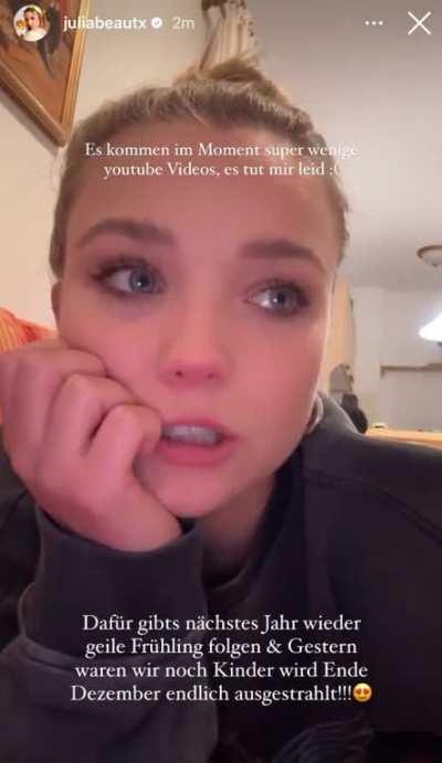 Instagram Story vom 11.11.22 ….so eine Story hätte ich mir letzten Sonntag oder Montag gewünscht und erst wieder tagelang totschweigen und wieder kommen als sei nichts gewesen