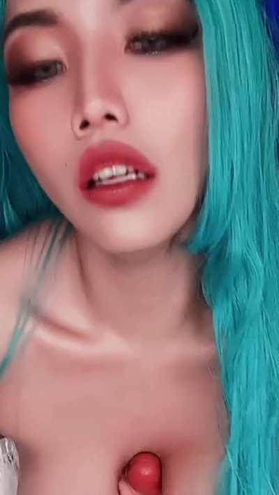 Who's brave enough to tittyfuck a succubus? (OC)