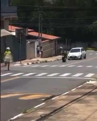 Showing off your cool new bike.