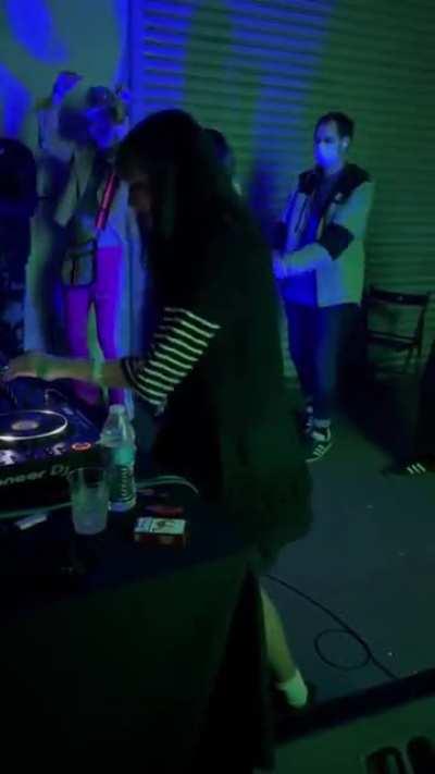 Sarah DJing tonight’s Event!