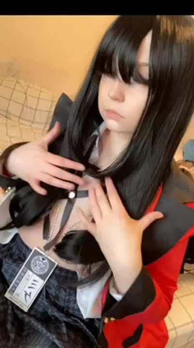 Yumeko Jabami playing with herself [Kakegurui] (SpookyBaby777)