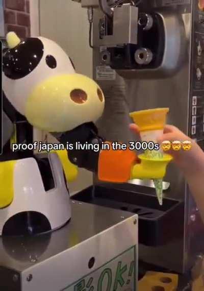 Japan's soft serve machine is on another level.