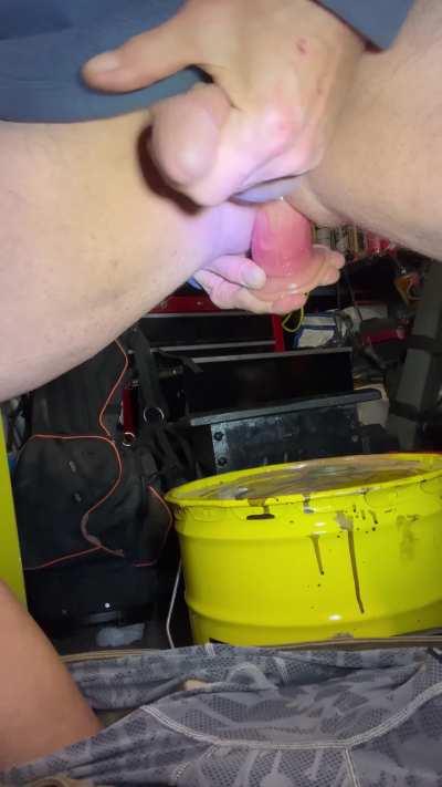 Needed a huge dildo in my ass when working on wife’s car!