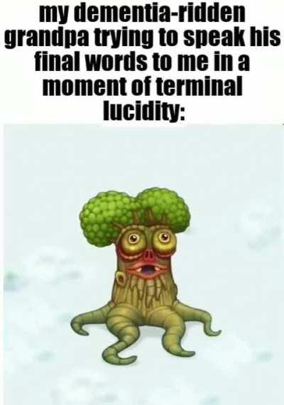 Terminal lucidity is actually fucking sad as shit