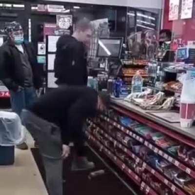 Rude person getting what he deserve