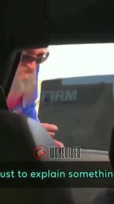 Mob surrounding a car