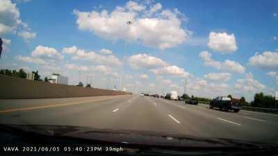 Dashcam footage of a crash on 270E this past Saturday.