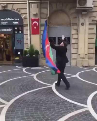 Azerbaijanis after liberation of Shusha