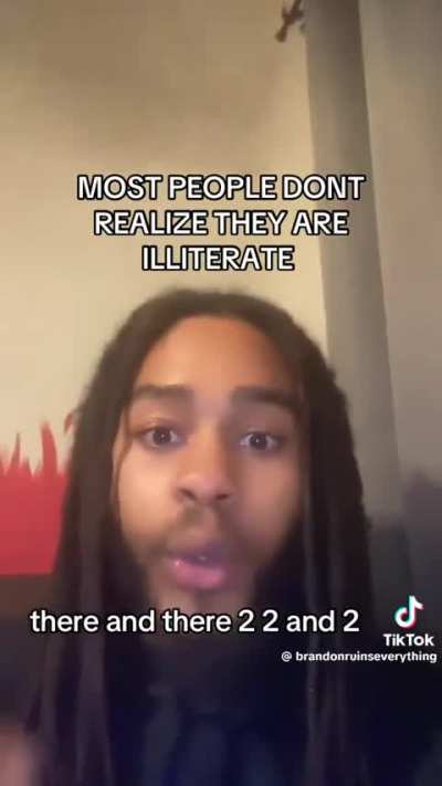 Functional illiteracy.